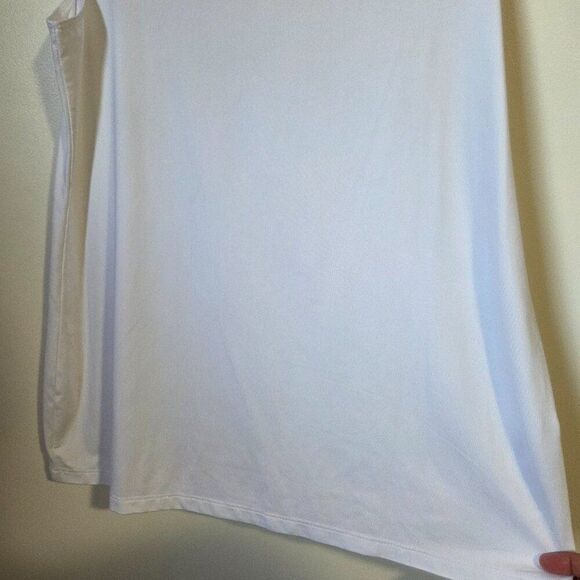 EUC CHICO'S WHITE SCOOP NECK TANK TOP SIZE 1 / WOMENS MEDIUM - Picture 6 of 15